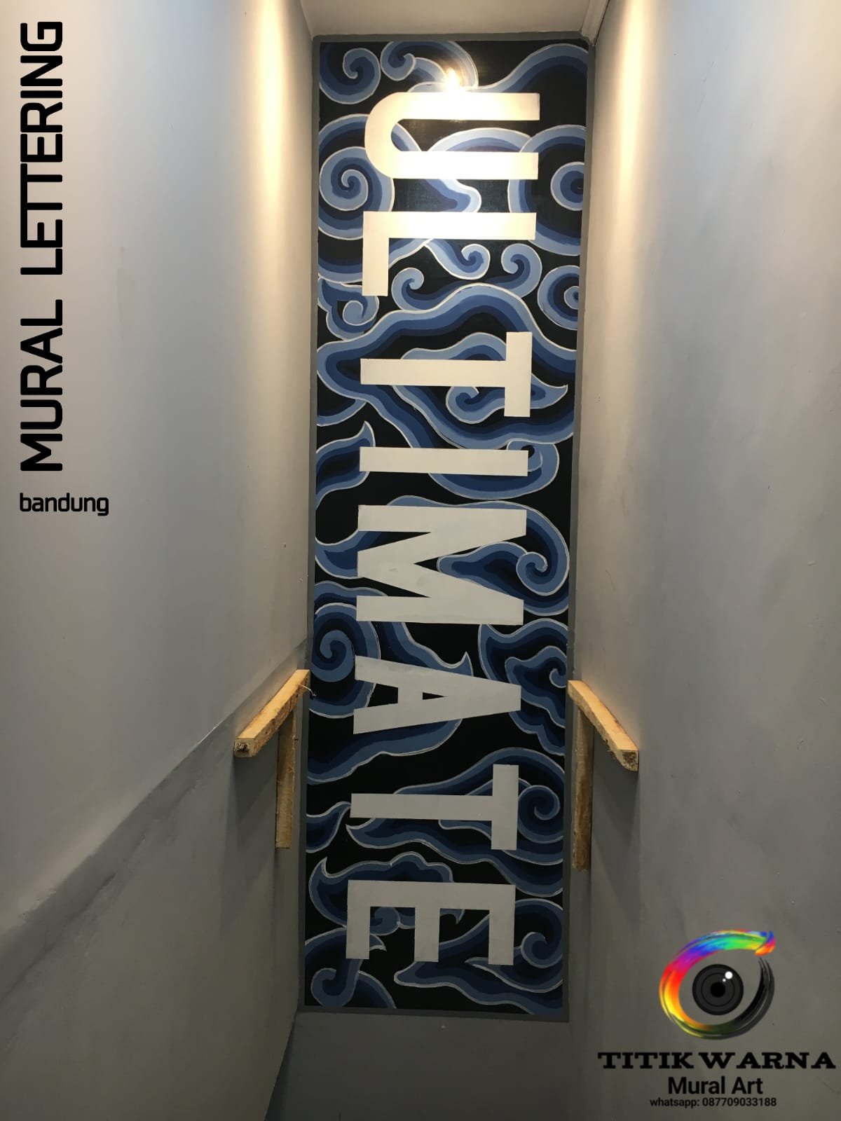 Mural Lettering Megamendung 'ULTIMATE'